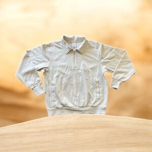 NIKE Standard Issue 1/4 Zip Culture of Football DRI-FIT Cream Sweatshirt Mens M